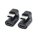 Miniatyrbillede 1 af 4: 2 stk. 180 graders retvinklet USB 3.1 Type C han til hun USB-C konverteradapter til smartphone