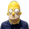 Homer og Bart maske Halloween lateksmaske