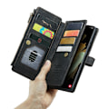 Miniatyrbillede 6 af 8: Caseme c30 foral til Samsung S23 ultra sort sort black