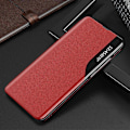 Miniatyrbillede 2 af 5: Etui til Samsung Galaxy A53 5g Vindue Magnetisk Automatisk Lukning Anti-fald PU Læder Flip Folio Red