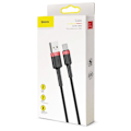 Pikkukuva 8 / 11: 2M BASEUS USB-kaapeli - Type-C Punainen Musta black