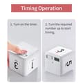 Miniatyrbillede 2 af 6: Tidtagarur Digital Timer Nedtællingsalarm 1 - 3 - 5 - 10 Minutter Vit white