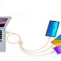 Miniatyrbillede 5 af 5: USB 2.0 Type A han til 3 Micro USB han splitterkabel, multikabel til opladning af telefon