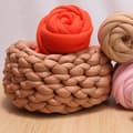 Miniatyrbilde 3 av 3: Tykt Garn for Armstrikking Mykt Garn 250g for DIY Teppeproduksjon blå