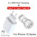 Miniatyrbillede 1 af 7: PD 30W Hurtiglader til Apple til iPhone 15 11 12 13 14 Pro Max XR X XS Max 8 Plus Telefonopladerkabel Hurtigopladningstilbehør