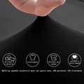Miniatyrbild 4 av 4: Stretch Lycra Tablecloth for 6ft Table - Black - Rectangular - Solid Color