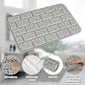 Miniatyrbild 2 av 5: Badrumsmatta Superabsorberande Vatten Halkfri Memory Foam Badrumsmattor För Badrum Maskintvättbar Snabbtorkande 40 X 60 Cm Ljusgrå