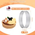 Miniatyrbilde 3 av 5: Kakeformring - 6 stk - 0.8mm*13X4.5cm - Rustfritt stål - Kakeform - Kjeksform - Moussekakeform - Bakeform - For baking av muffins, kaker, kjeks