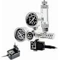 Miniatyrbillede 1 af 5: Akvarie CO2 regulator med 12V adapter, trykreducer til akvarium, dobbelte trykmålere inklusive bobletæller og kontraventil, W21.8 interface