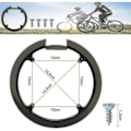 Miniatyrbild 2 av 2: Kedjeskydd för cykel, Kedjeskydd med 4 skruvar Plast Kedjeskydd för vev Mtb Kedjeskydd Vevskydd för 42t och 44t Cykel SPz