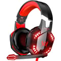 G2000 Gaming Headset Surround Stereo Gaming Hörlurar med Brusreducerande Mikrofon för PS5, PS4, Xbox One, Nintendo Switch, PC Mac Datorspel Röd