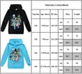 Miniatyrbillede 2 af 3: Minecraft Jumper Hættetrøje Langærmet Pullover Toppe sort sort-FA- sort sort 140 cm black 140 cm