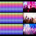 50 stk LED-skumlysstaver, glødefesttilbehør, 3 moduser blinkende 50 stk