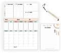 XXL kalender Magnetisk whiteboard för kylskåp + märkpenna Kalender