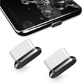 Pikkukuva 1 / 5: 2-pakkaus Type-C pölysuoja, USB C -portin pölysuoja, pölysuoja Type-C-laitteille, kuten Samsung/MacBook/vivox5pro/iPhone/Micro USB/Android Mo