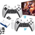 2025 Latest Model 4K HDMI Wireless Retro Game Console Stick Plug & Play 20000+ Video Games Stick +2X Wireless Controllers (64G)