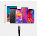 Pikkukuva 10 / 11: 2M BASEUS USB-kaapeli - Type-C Punainen Musta black