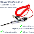 Miniatyrbillede 5 af 7: Kraftig 3-70V Automotive Test Light, Digital LED Relæ Tester med 110\" Teleskopisk Fjederkabel