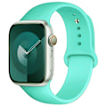 Miniatyrbilde 1 av 6: Silikonrem for Apple Watch-bånd 44mm 45mm 40mm 41mm 42-38mm 45 mm sportsbånd iwatch serie 8 7 6 5 4 3 SE 9 Ultra 2 49mm 50 Spearmint 50 Spearmint 38mm-40mm-41mm S-M