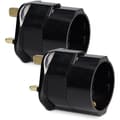 Miniatyrbillede 4 af 5: 2x britisk stikadapter - Schuko type G - Frankrig til britisk stik - Kompakt rejseadapter - Kompatibel med flere lande