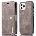 Miniatyrbillede 1 af 5: Hot 2025 DG.MING iPhone 13 Mini Split Læder Wallet Case - Kaffebrun