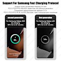 Miniatyrbillede 2 af 6: PD 45W USB C Oplader Super Hurtig Opladning Til Samsung Galaxy S24 S23 S22 Ultra A54 A15 A55 5G Telefonoplader Nyt Kabel EU 45W Black 2 IN 1