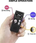 Miniatyrbillede 4 af 5: Digital stemmeoptager 16 GB med afspilning og USB-opladning