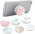 Miniatyrbillede 1 af 5: 6-pak telefonhåndtag med Pop Socket-stativ, 360° roterende selvklæbende telefonholder