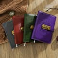 B6 Lock Diary, Leather Password Lock Diary, Retro Handbook Diary ...
