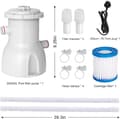 Miniatyrbillede 5 af 5: Poolfilterpumpe til fritstående pools 300 GPH sandfilterpumpe til pools