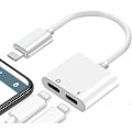 Miniatyrbillede 1 af 11: Hovedtelefonstik Adapter til iPhone Adapter Splitter Oplader og Hovedtelefoner til med iPhone 11/XR/XS/X/7/8 Audio og Oplader og Opkald og
