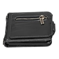 Miniatyrbillede 2 af 8: Multifunktionel Wallet Case med Kortholder til Z Flip 3 Foldbar Telefon Læder Etui Mobiltelefontilbehør Sort 0.3
