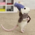 Needle Felting Kit for Mouse for Beginners DIY Wool Felt Craft Kit Handmade Wool Felt Material Production Package Gifts