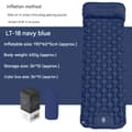 Self-Inflating Camping Mattress: Thick Lightweight Single Camping Mattress Inflatable and Connectable Double Camping Mat and Compact Inflatable Navy Navy