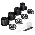 Miniatyrbild 3 av 5: Reusable Coffee Capsule Cup With Spoon Brush Refillable Coffee Capsule Refill Filter - Black