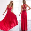 Women's Multiway Wrap Bandage Long Dress Convertible Boho Evening Dress D