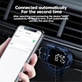 Pikkukuva 3 / 5: Bluetooth 5.2 FM Lähetin-vastaanotin autoon, Bass Stereo HiFi Audio Bluetooth -autoadapterin tuki