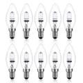 10-pack E14 18W dimbara halogenlampor varmvit 2700K C35 Edison-skruv