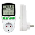 Wattmeter 230 V/16 A - Electricity Meter - Socket for Cost Control of Power Consumption - Energy Meter Socket with Large LCD Display