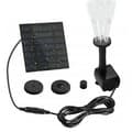 Solar-powered water fountain with 4 spray nozzles