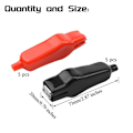 Miniatyrbillede 2 af 7: 10 stk. Alligator Test Clips Alligator Clip Elektriske Test Clips Mix