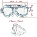 Miniatyrbillede 2 af 5: Solbriller Goggles Vintage Steampunk ABS Farvede Linser Motocross