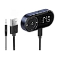 Pikkukuva 1 / 5: Bluetooth 5.2 FM Lähetin-vastaanotin autoon, Bass Stereo HiFi Audio Bluetooth -autoadapterin tuki