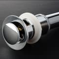 Miniatyrbild 1 av 3: Pop-up drain plug, washbasin, spare parts, drain parts, drain plug, drain pipe, with replacement instructions (overflow type)
