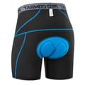 Miniatyrbillede 4 af 5: 3D Polstrede MTB Cykelshorts Åndbare Sort-Blå Herre Cykelshorts Sort-Blå L