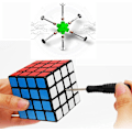 Miniatyrbilde 4 av 5: x 4 x 4 Speed Cube Original Magic Cube Puzzle 62mm Advance
