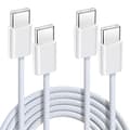 Miniatyrbilde 1 av 5: USB-C til USB-C hurtigladekabel [1M/2-pakning] 60W USB Type-C 3A-kabel kompatibel med iPhone 16, 15 Pro Max, Samsung S24, S23
