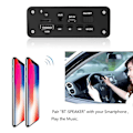 Pikkukuva 3 / 5: Langaton Bluetooth 5.0 MP3-soittimen dekooderilevy 6W vahvistin DC 5V äänimoduuli USB TF FM-radio