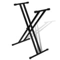 vidaXL Keyboardstativ Sort Foldbart Justerbart 100 kg Sort
