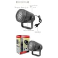 Miniatyrbillede 4 af 5: Juleprojektorlampe 3D Roterende LED IP44 ABS Sort Indendørs Udendørs